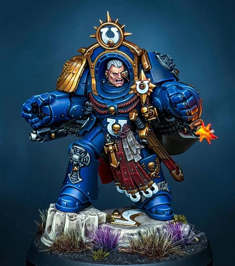 Captain in Terminator Armour — painted Space Marines miniature