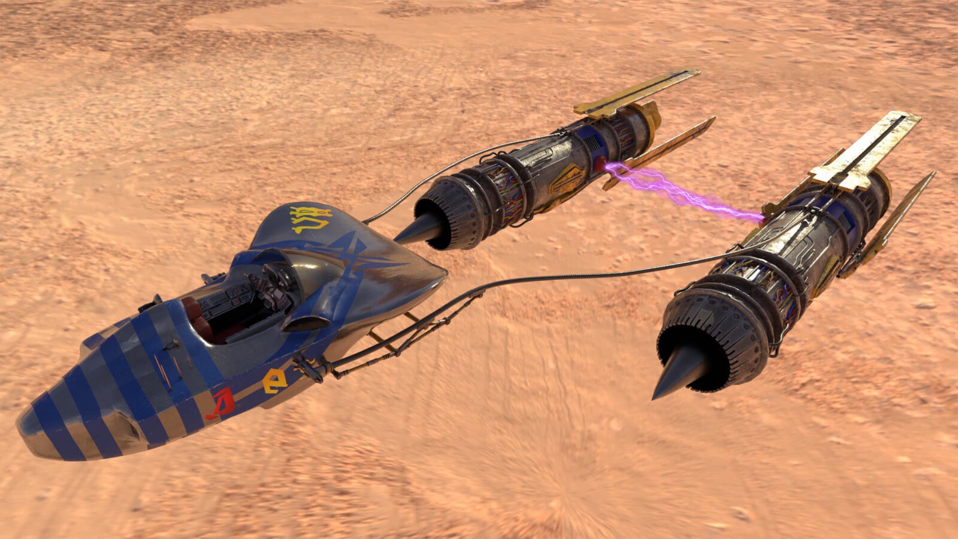 The pod and the engines