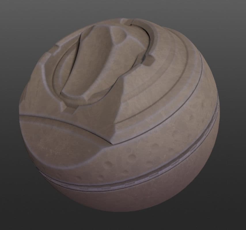 Tunnel material authored in Quixel Mixer
