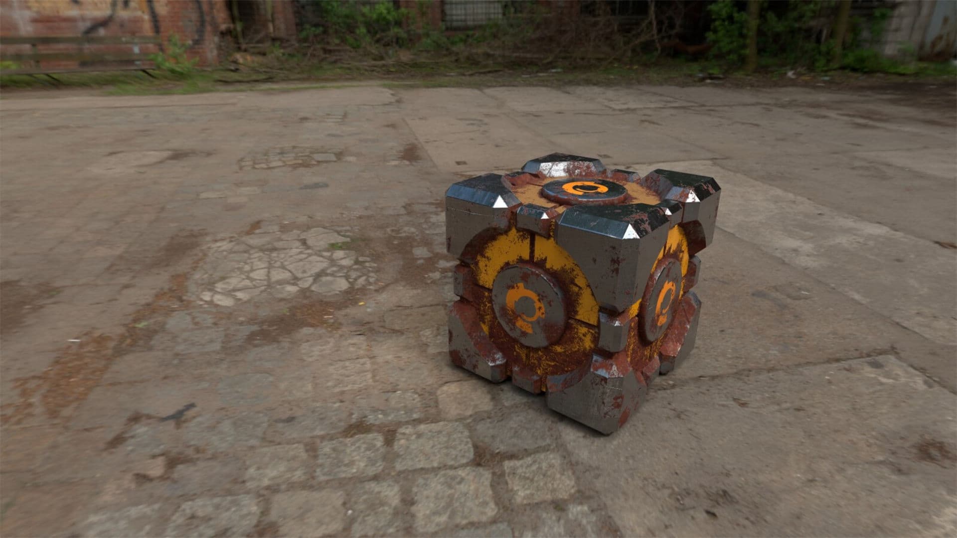 Companion cube — final render