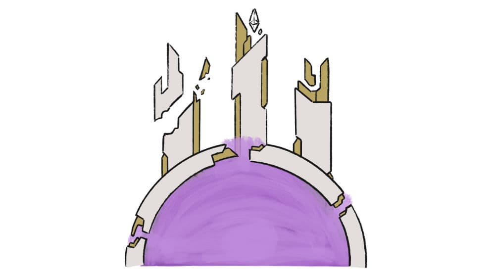 Ruined pillars concept