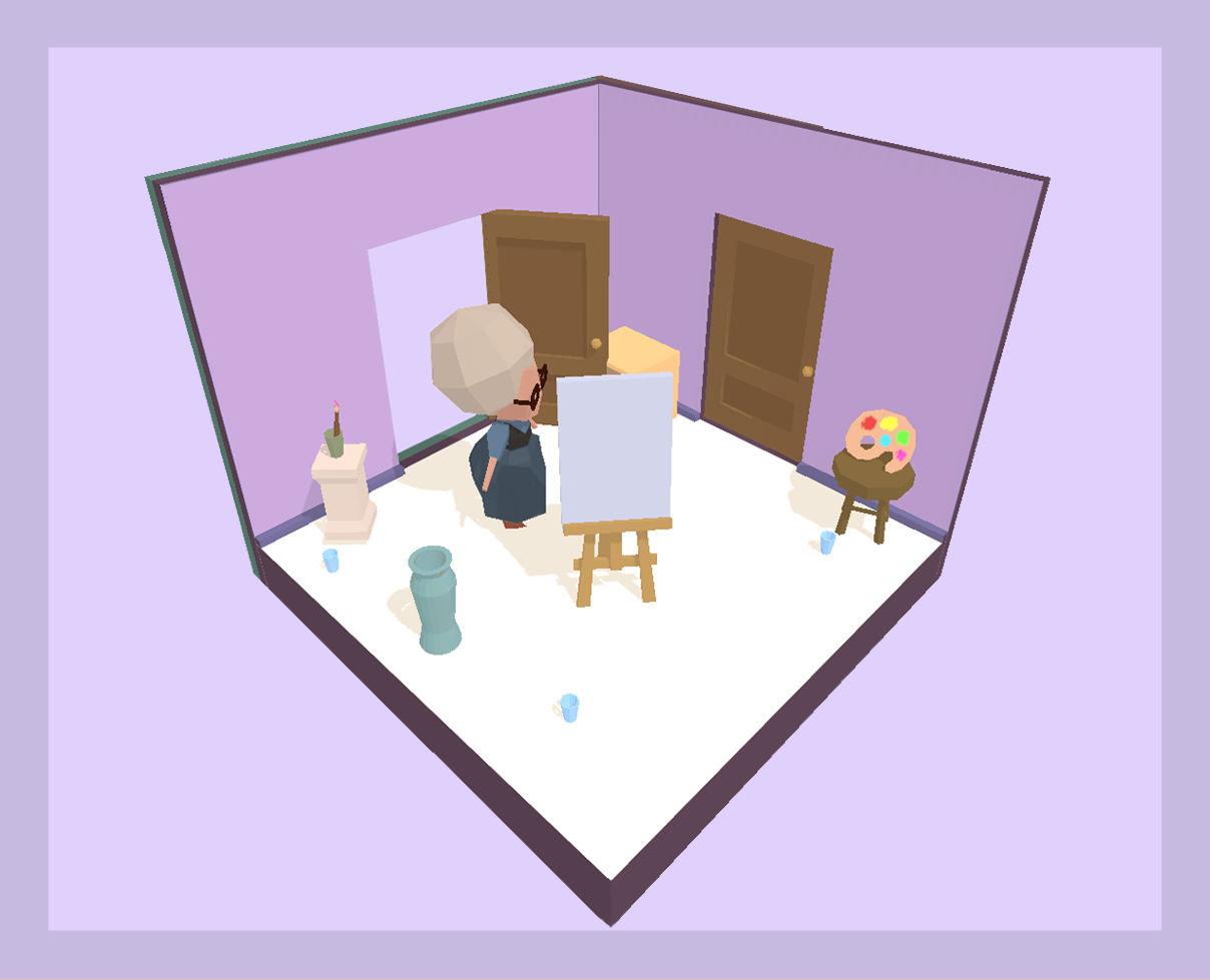 Room detail — stylized props and clean colors