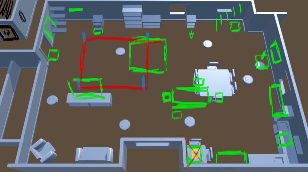 Blockout of the arena