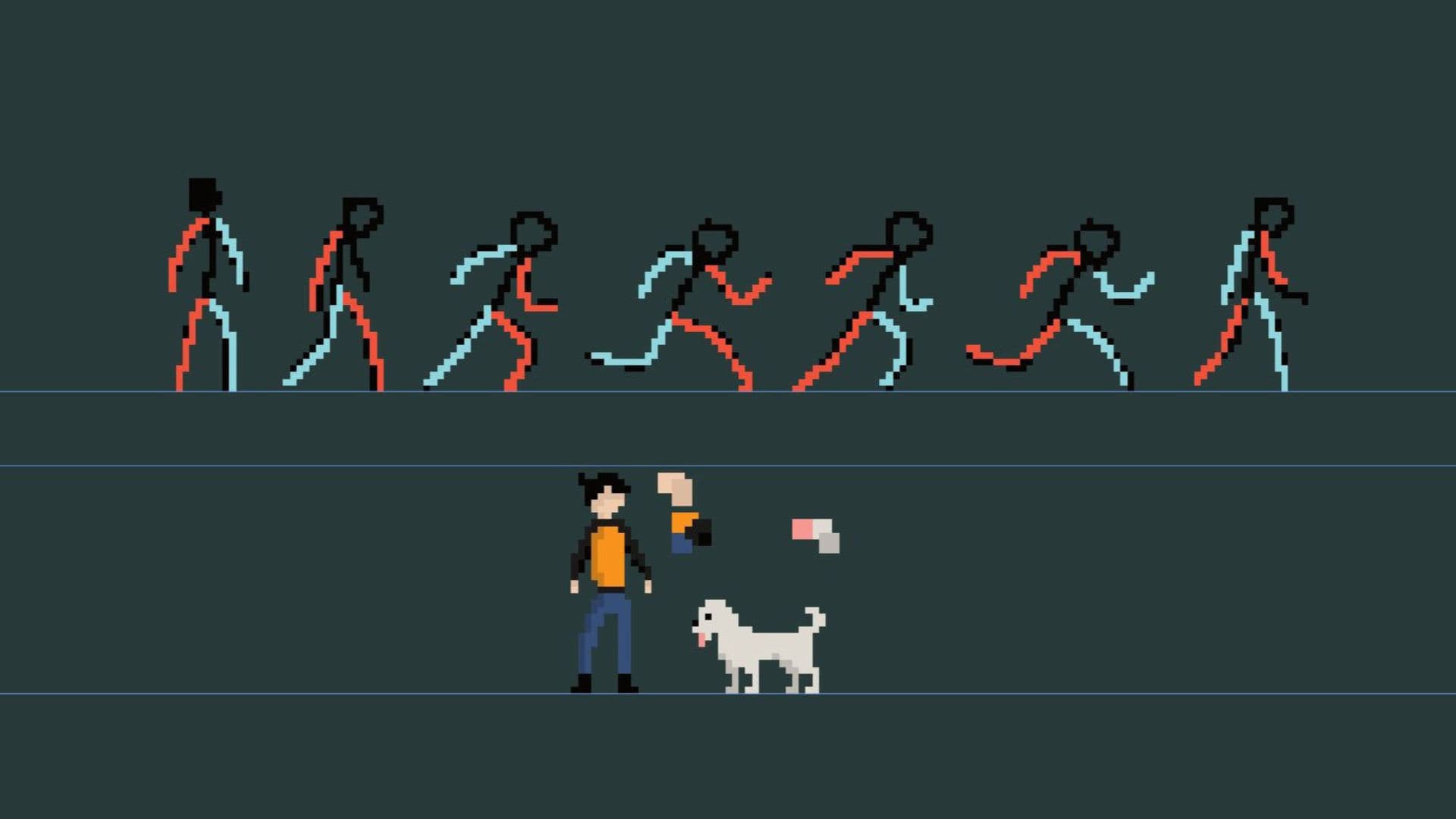 Frame-by-frame run cycle